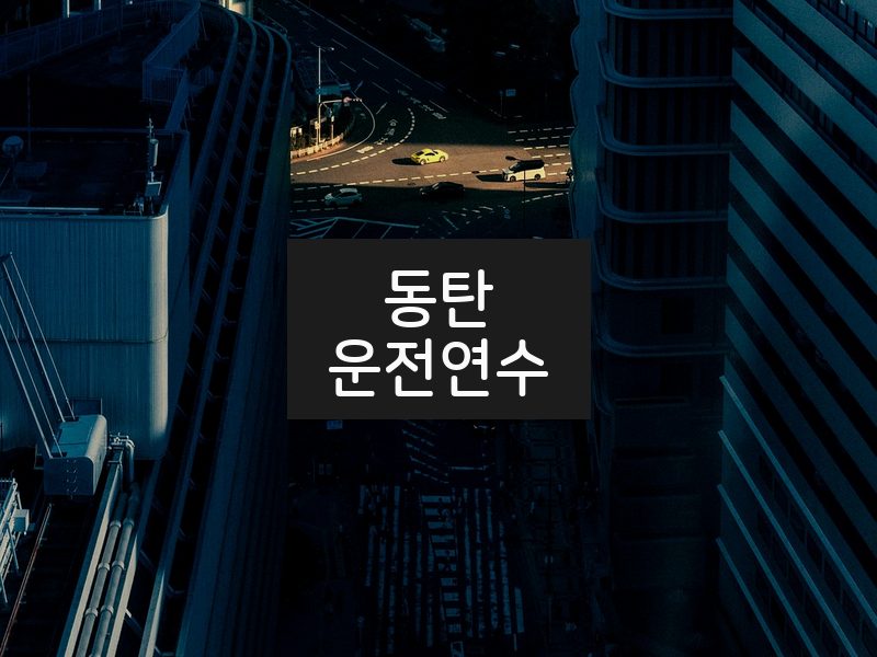 동탄운전연수 후기