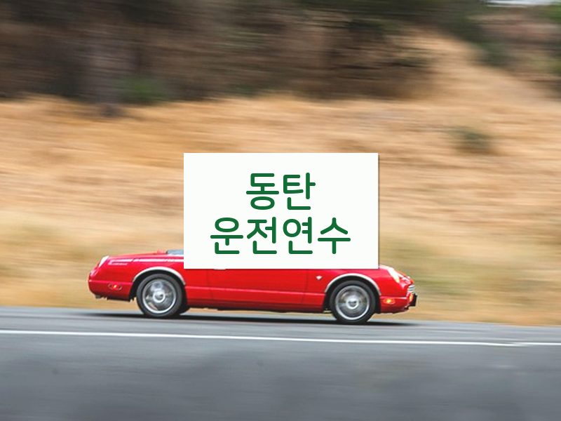 동탄운전연수 후기