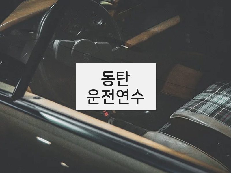 동탄운전연수 후기