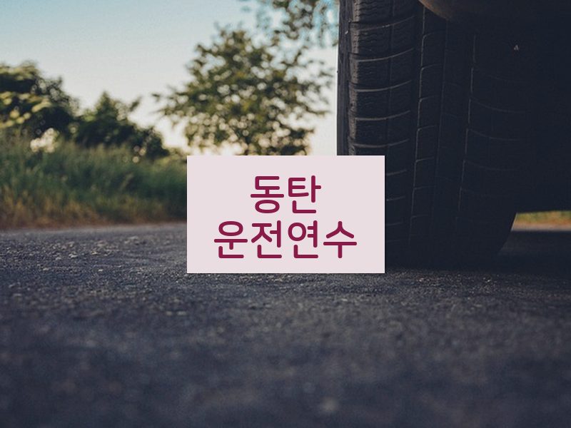 동탄운전연수 후기