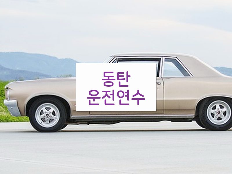 동탄운전연수 후기