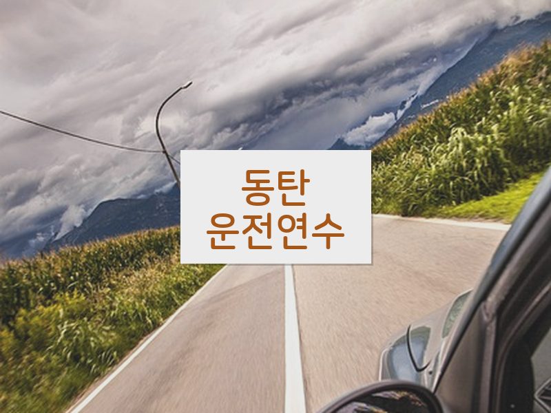 동탄운전연수 후기