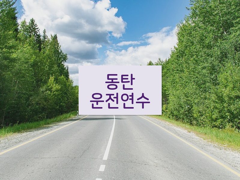 동탄운전연수 후기