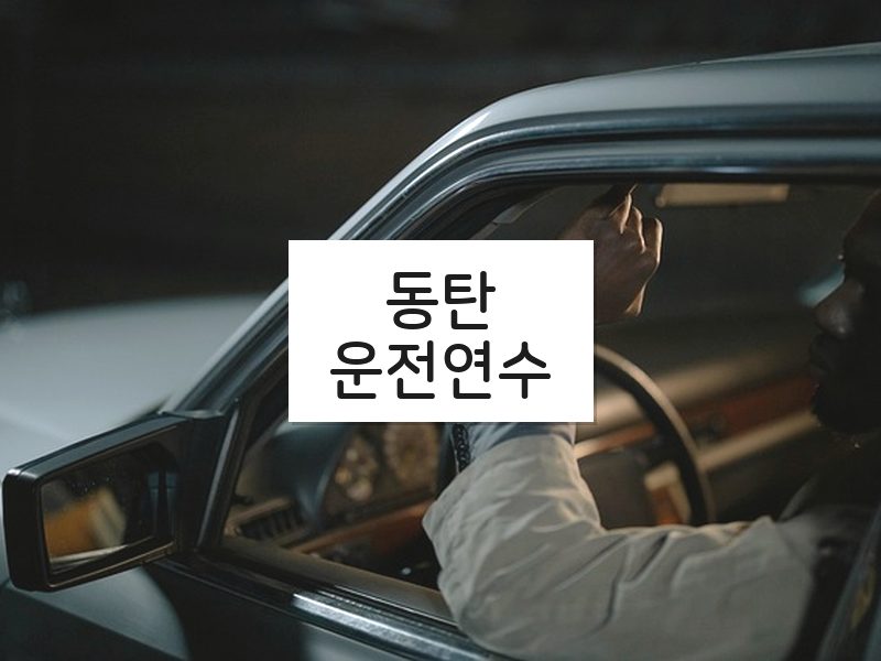 동탄운전연수 후기