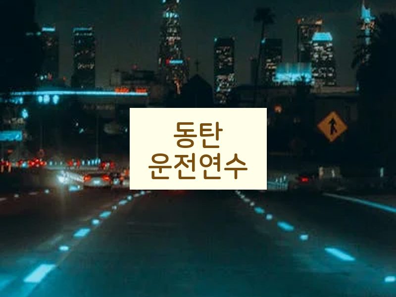 동탄운전연수 후기