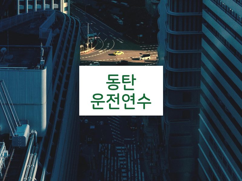 동탄운전연수 후기