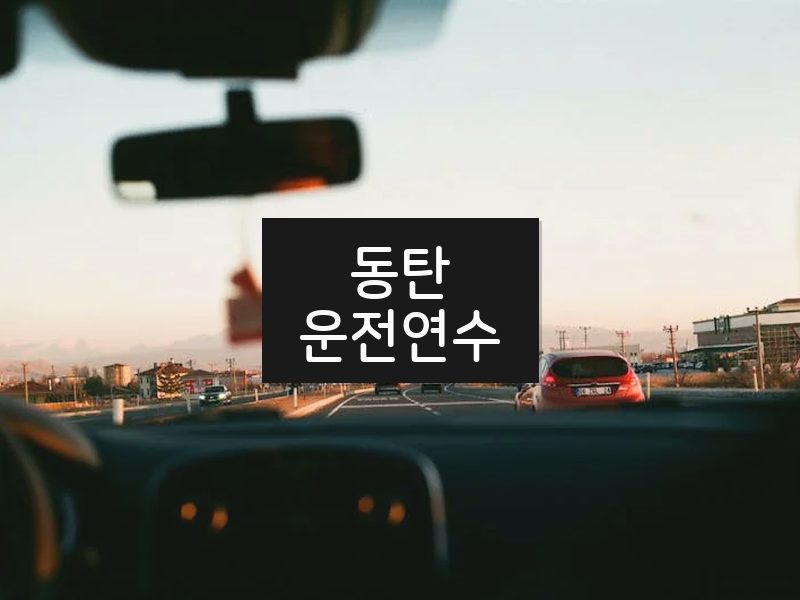 동탄운전연수 후기