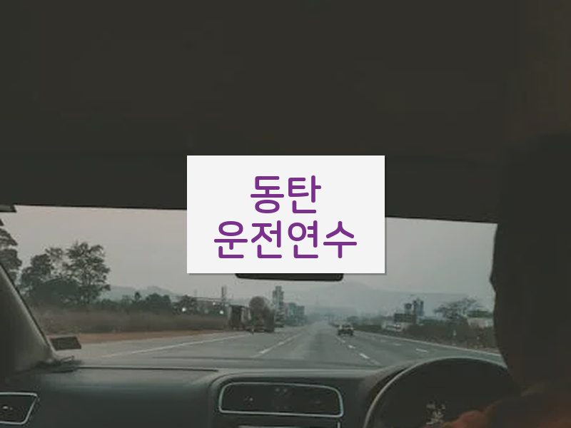 동탄운전연수 후기