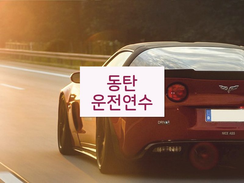 동탄운전연수 후기