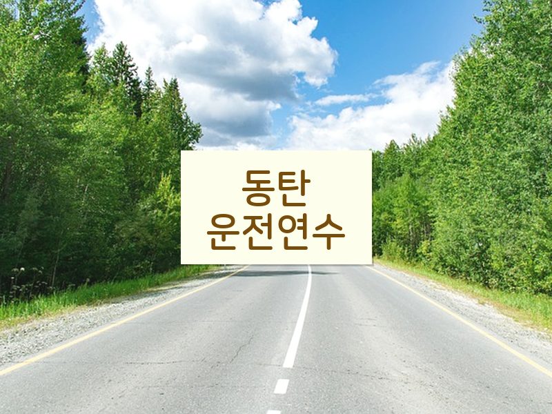 동탄운전연수 후기