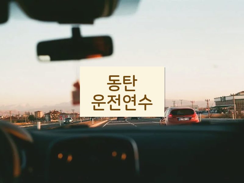 동탄운전연수 후기