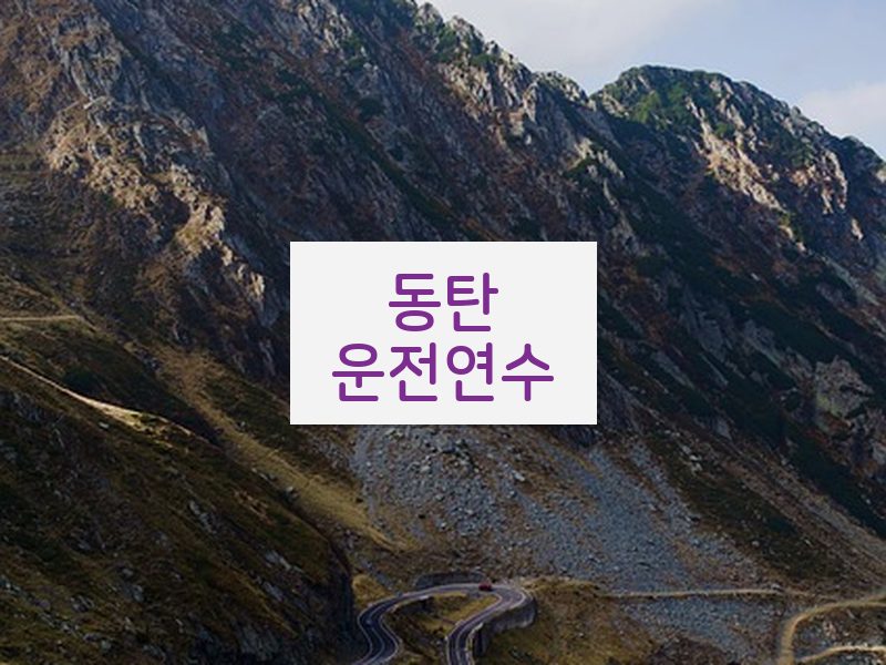 동탄운전연수 후기