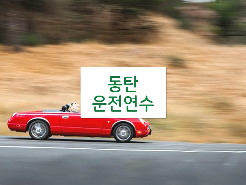 동탄운전연수 후기