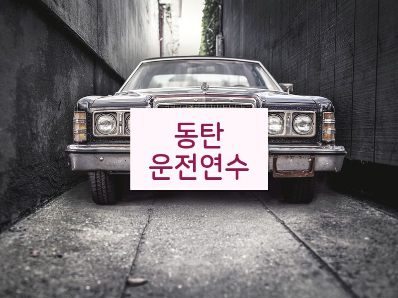 동탄운전연수 후기