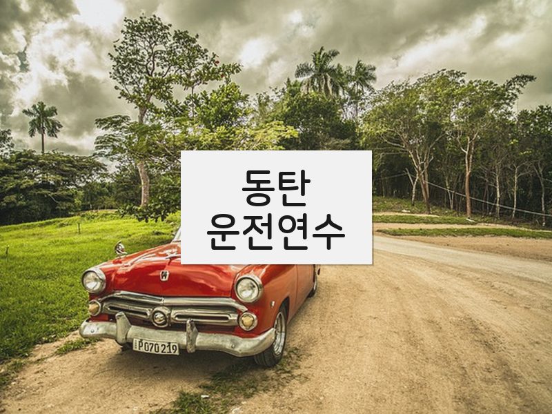 동탄운전연수 후기