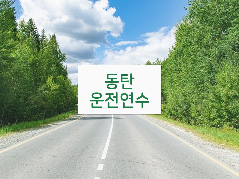 동탄운전연수 후기