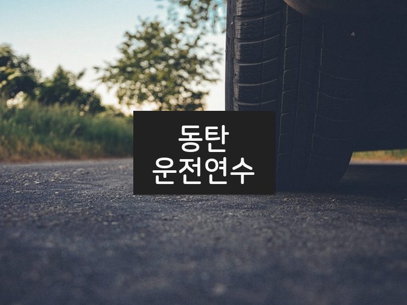 동탄운전연수 후기