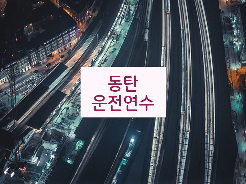 동탄운전연수 후기