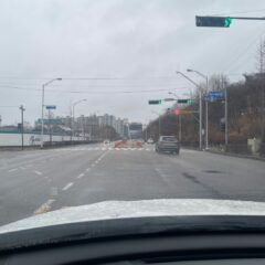 동탄 산길 운전 완전 무서웠어요