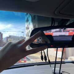 동탄 쪽 도로 비 오는 날