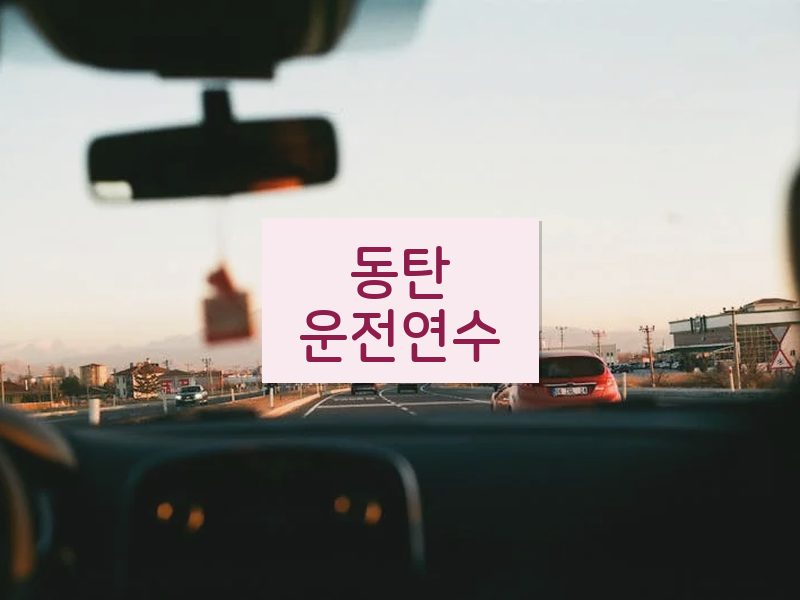 동탄운전연수 후기