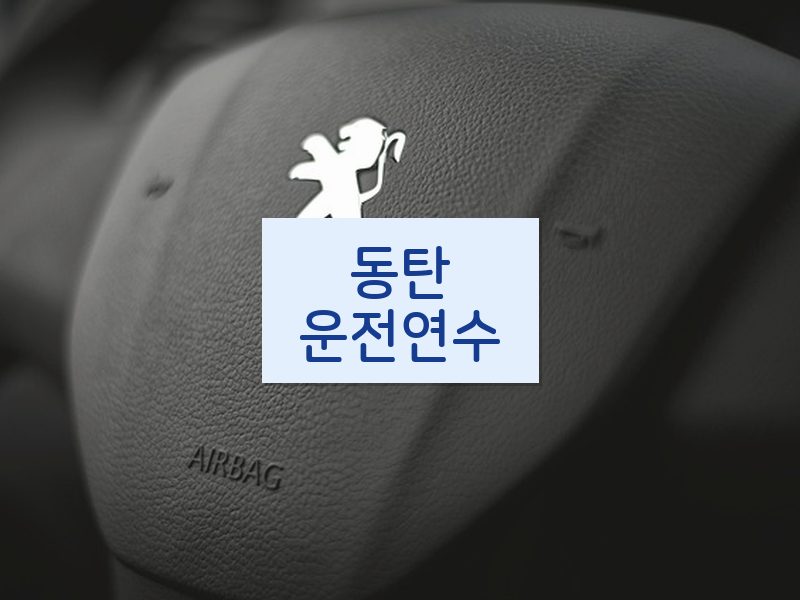 동탄운전연수 후기