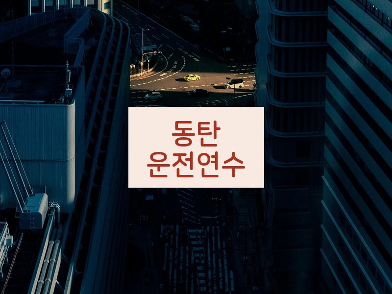 동탄운전연수 후기