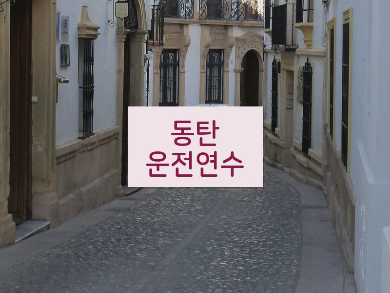 동탄운전연수 후기